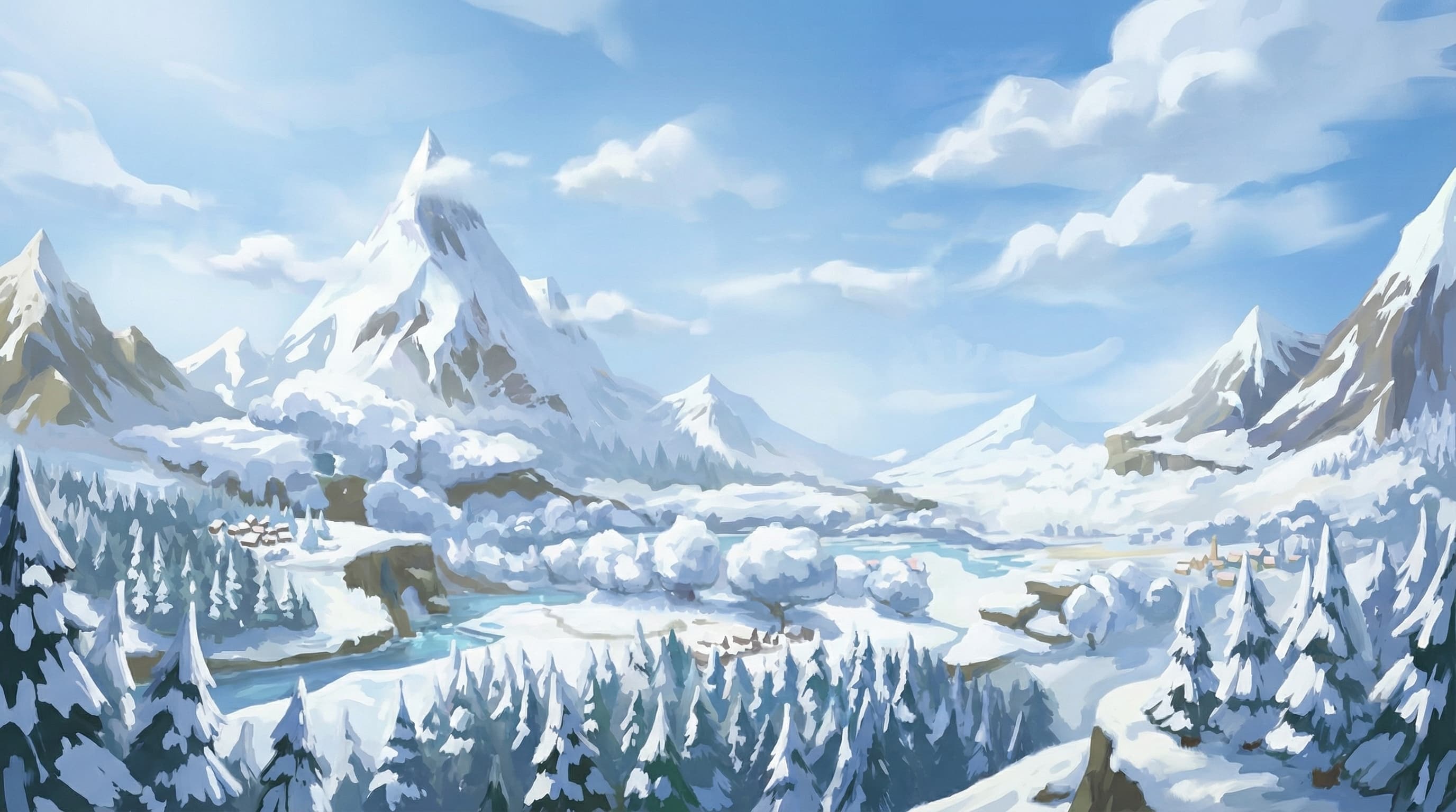 Hytale winter landscape